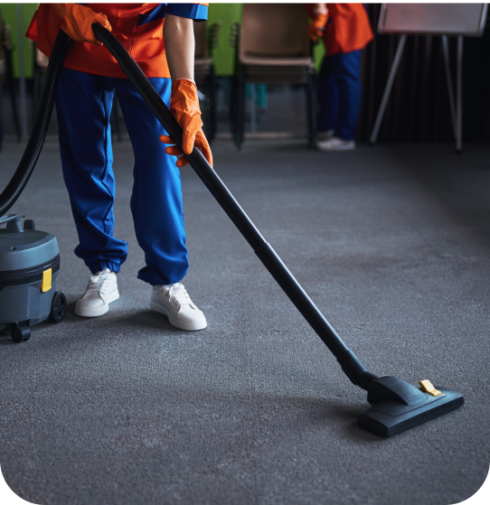 Bluebird cleaning team at work
